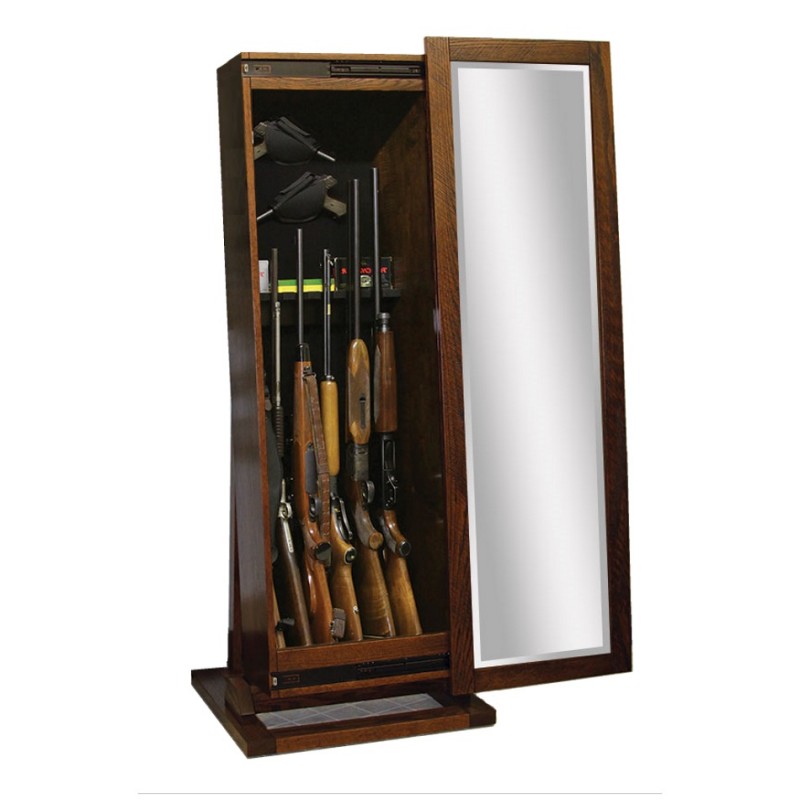 Shaker Leaner Mirror Rifle Cabinet Image