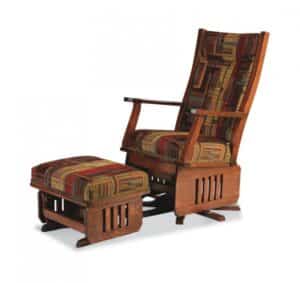 Mission Swivel Glider Rocker & Ottoman Image