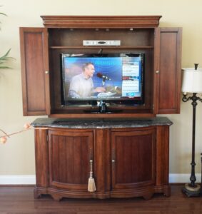 Custom Cherry Hanging Armoire Image