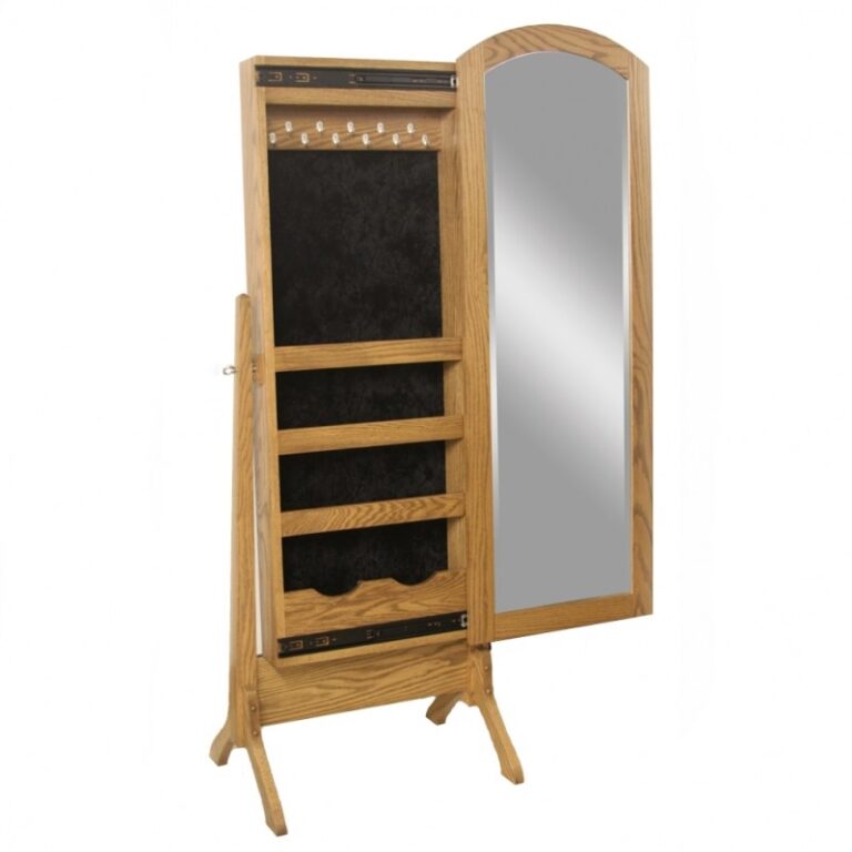 Antique Shaker Jewelry Cheval Mirror