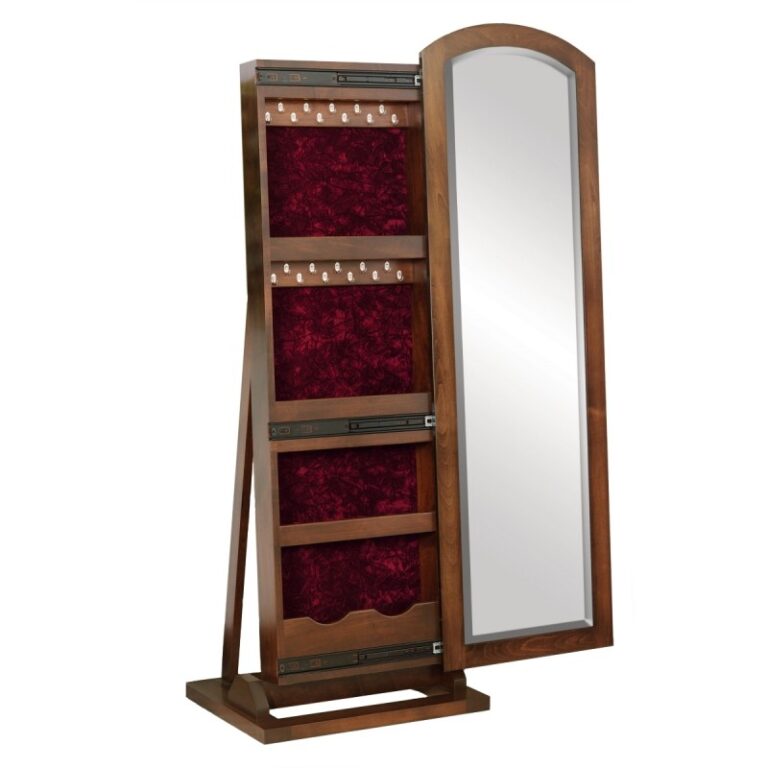 Antique Shaker Leaner Jewelry Mirror