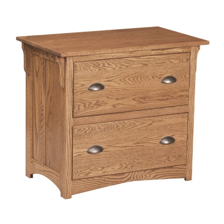 34" x 30" Mission 2 Drawer Lateral File Cabinet