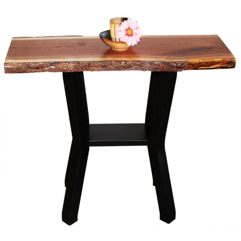 Walnut Live Edge Console Table