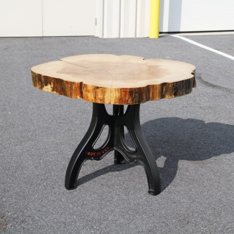 Ash & Cast Aluminum Round Table