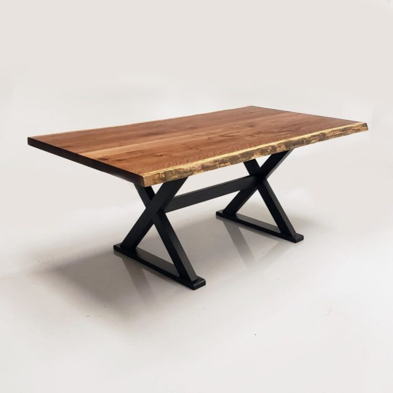 Walnut 40" x 78" Live Edge Table