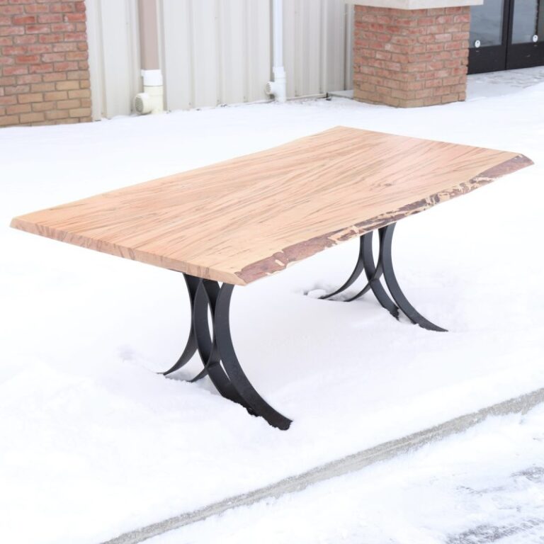 Wormy Maple 40" x 84" Live Edge Table