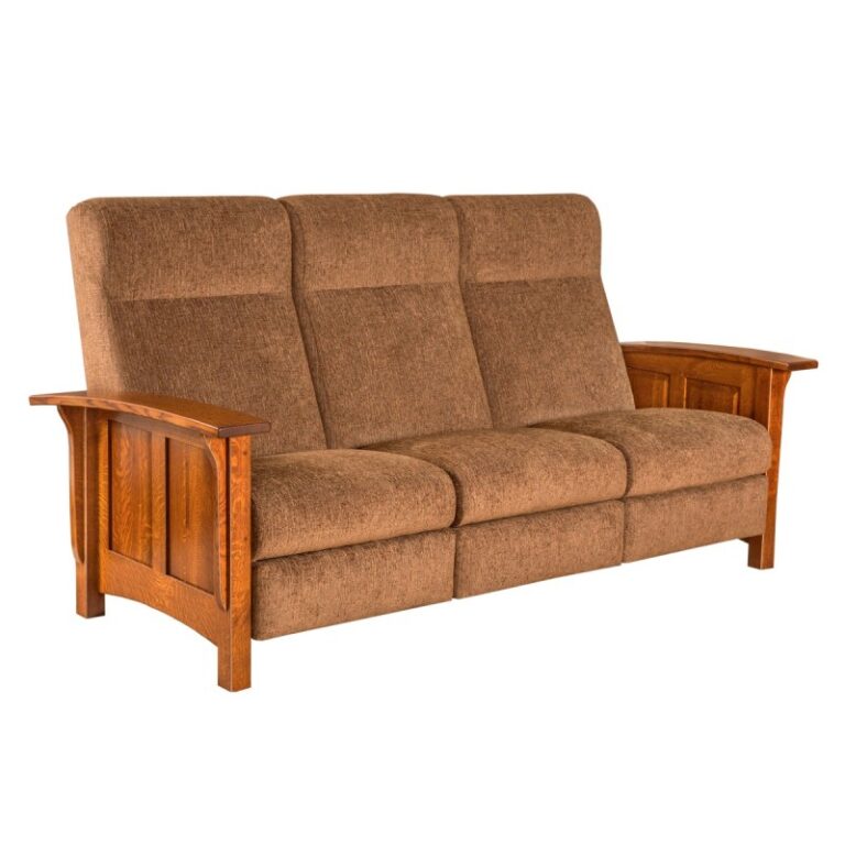 Paneled Mission Reclining Sofa