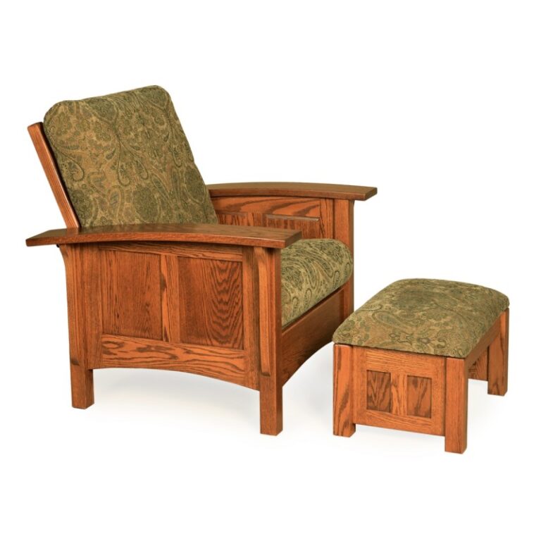 Paneled Mission Morris Chair & Ottoman