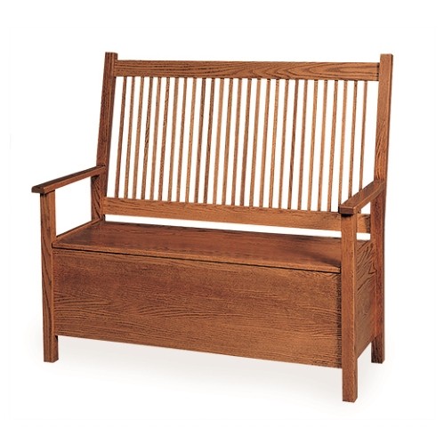 Mission Deacon’s Bench With Storage Image