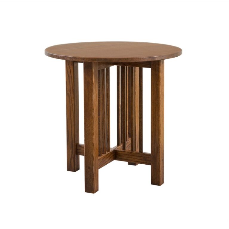 Mission Round End Table