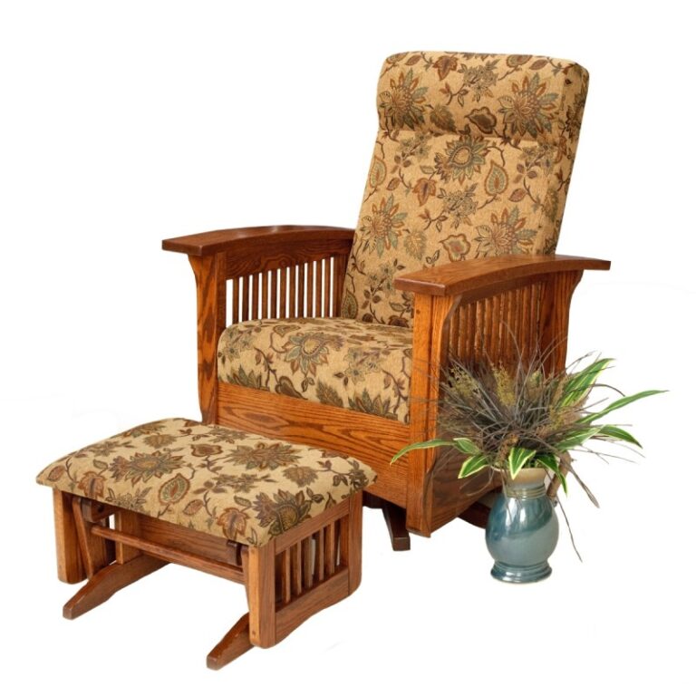 Mission Swivel Glider & Ottoman