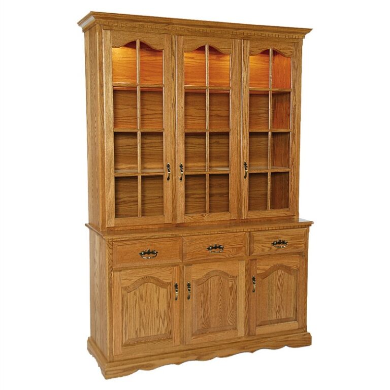 Traditional 3 Full Door Hutch
