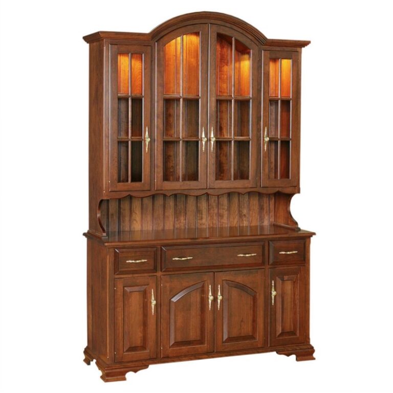 Queen Anne 4 Door Hutch