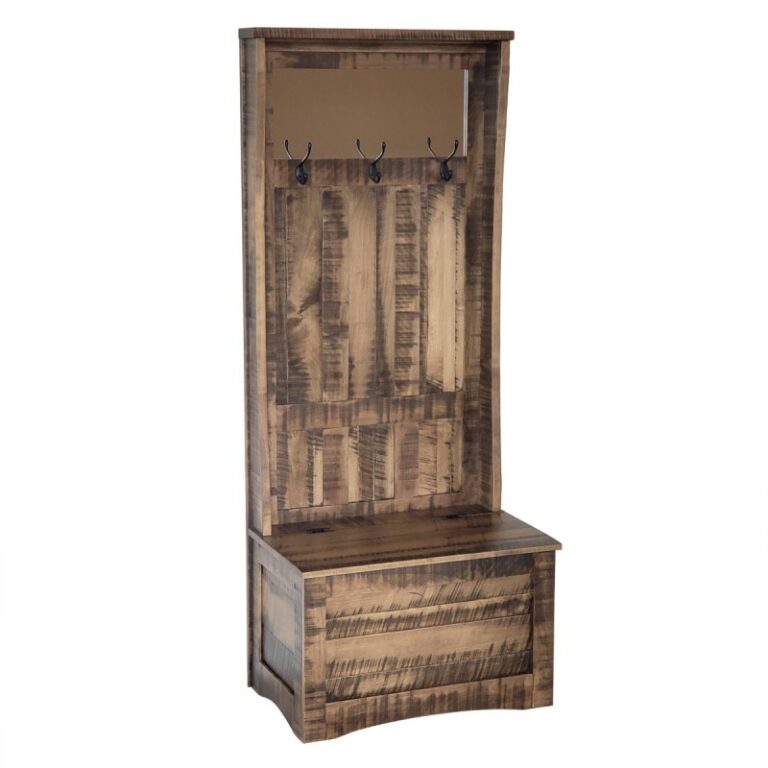 Rough Sawn Shaker Hall Seat