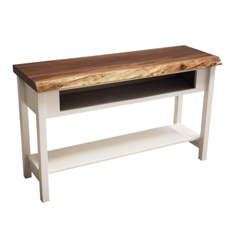 Walnut Live Edge Top TV Stand