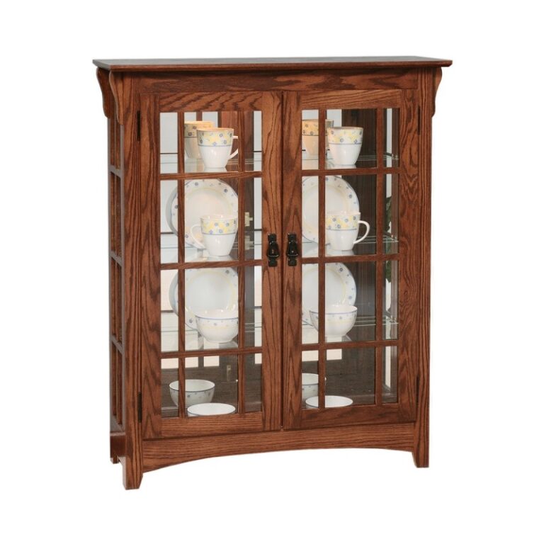Small Mission Double Door Curio