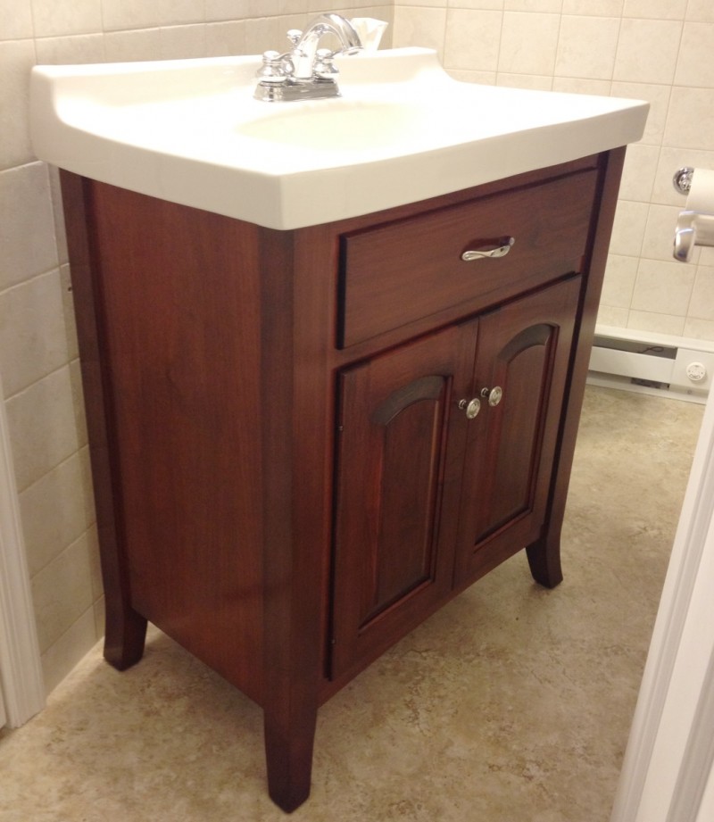Custom Maple Bathroom Vanity Image