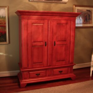 Custom 66" x 72" Maple Entertainment Center