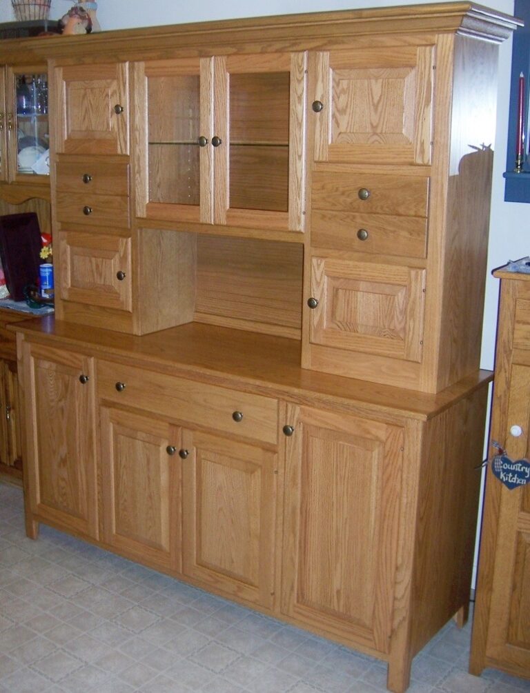 Custom Oak Hoosier Cabinet