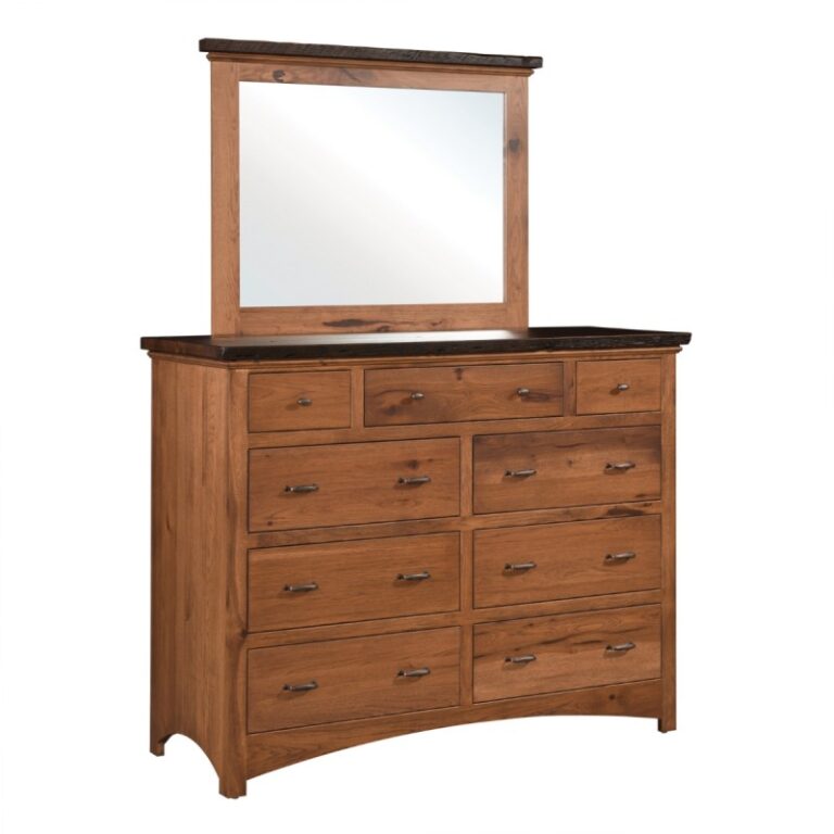 Barnwood Dresser & Mirror