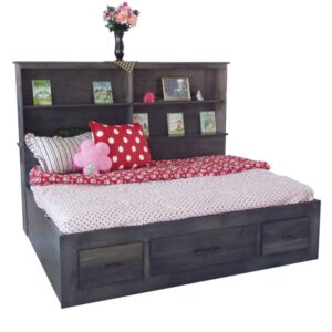Child's Bookcase Platform Bed