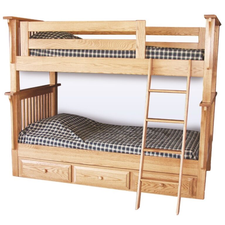 81" x 68" Mission Twin Over Twin Bunk Bed