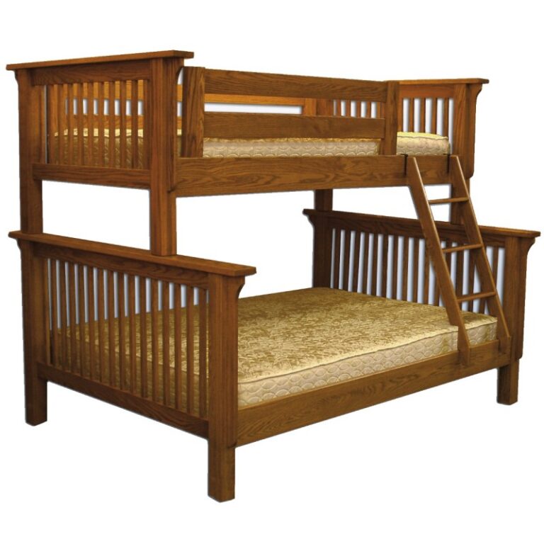 83" x 68" Mission Twin Over Full Bunk Bed