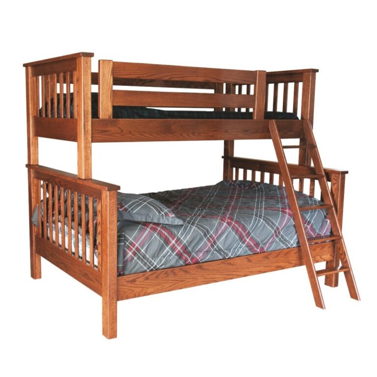 82" x 68" Mission Twin Over Full Bunk Bed