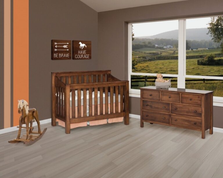 Mission Slat Crib Set