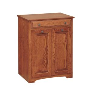 Double Trash Bin With Drawer