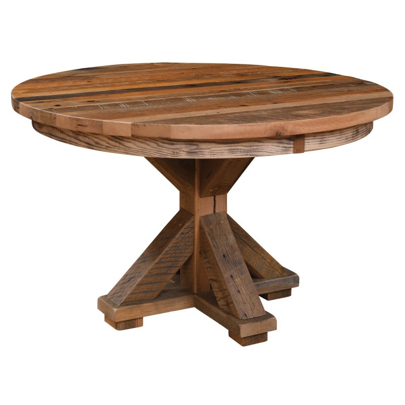 Truman Barnwood Pedestal Table Image
