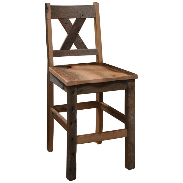 Western Railway Barnwood Counter Chair