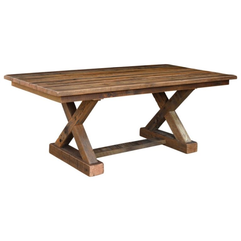 Western Railway Barnwood Trestle Table