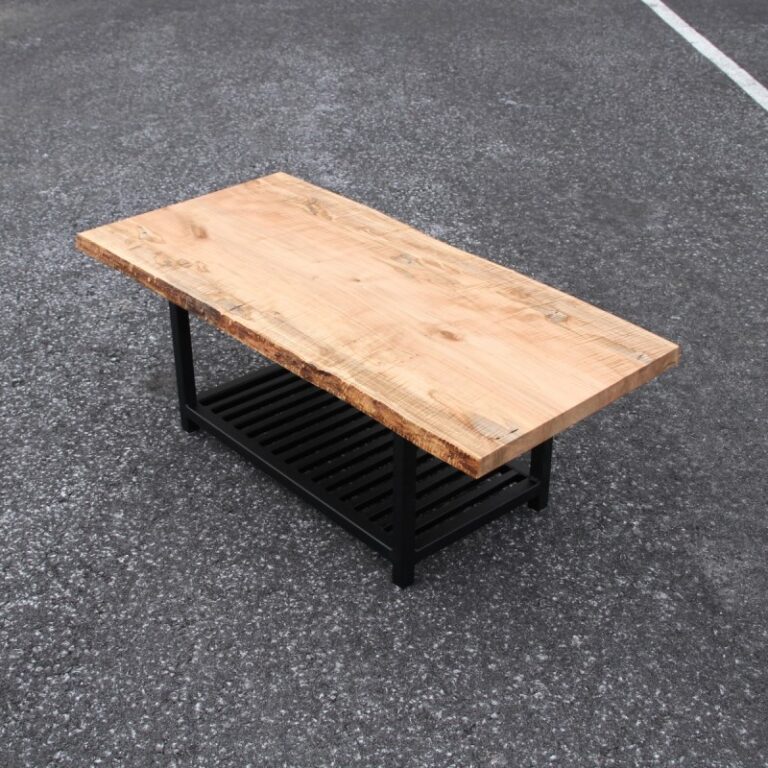 Tiger Maple Live Edge Coffee Table