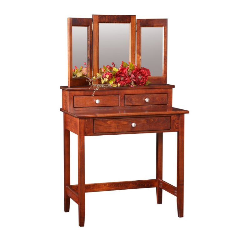 32" x 57" Shaker Vanity Table & Mirror