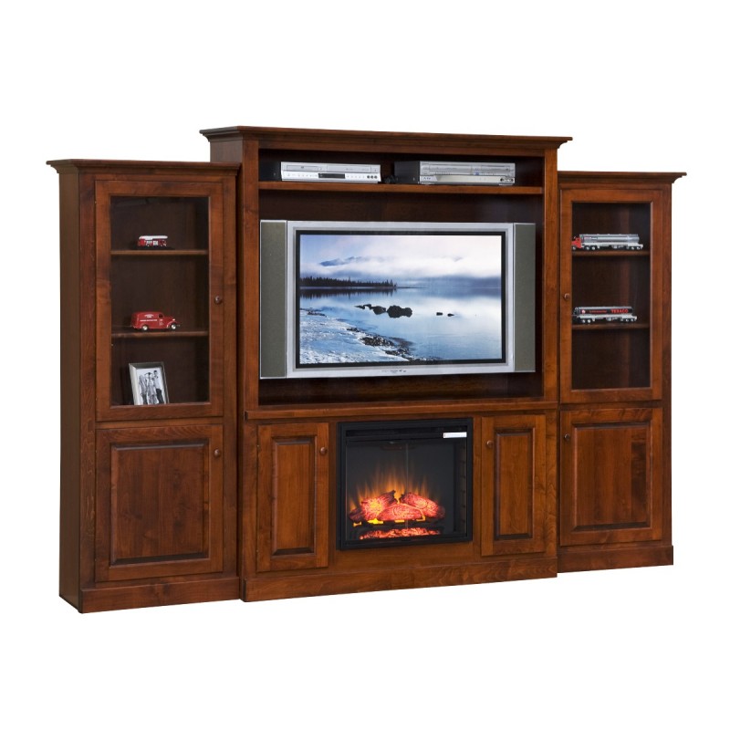 Entertainment Center With Fireplace Image