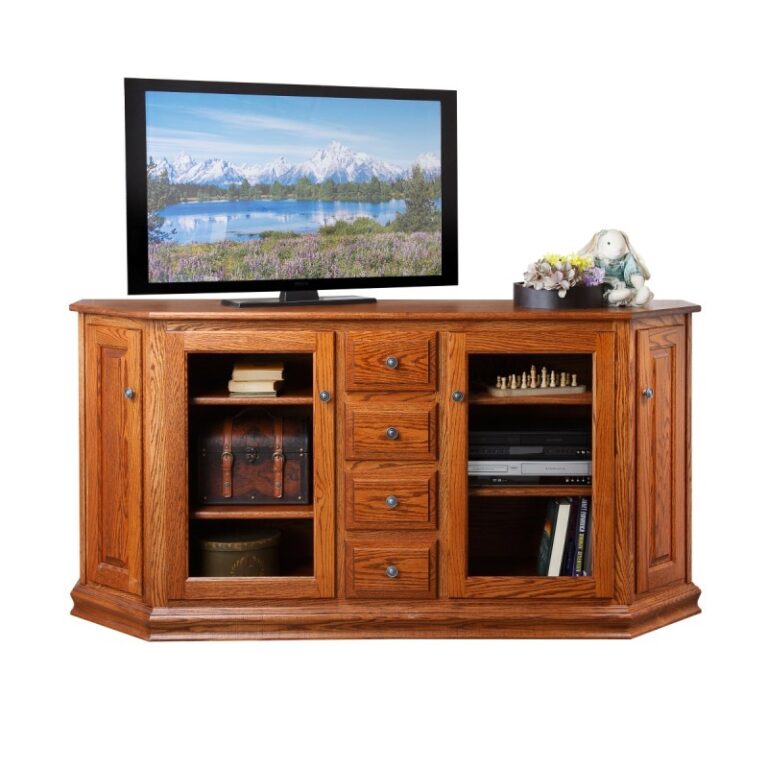 73" x 36" Traditional Canted TV Stand