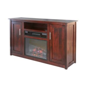 Modern 58" TV Stand With Fireplace