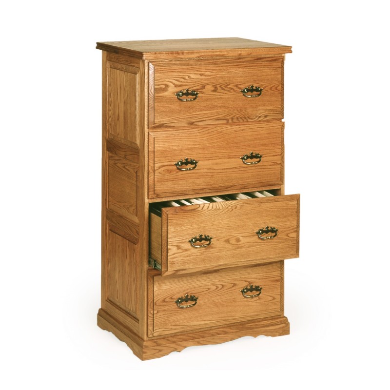 Traditional 4 Drawer Lateral File Cabinet Image