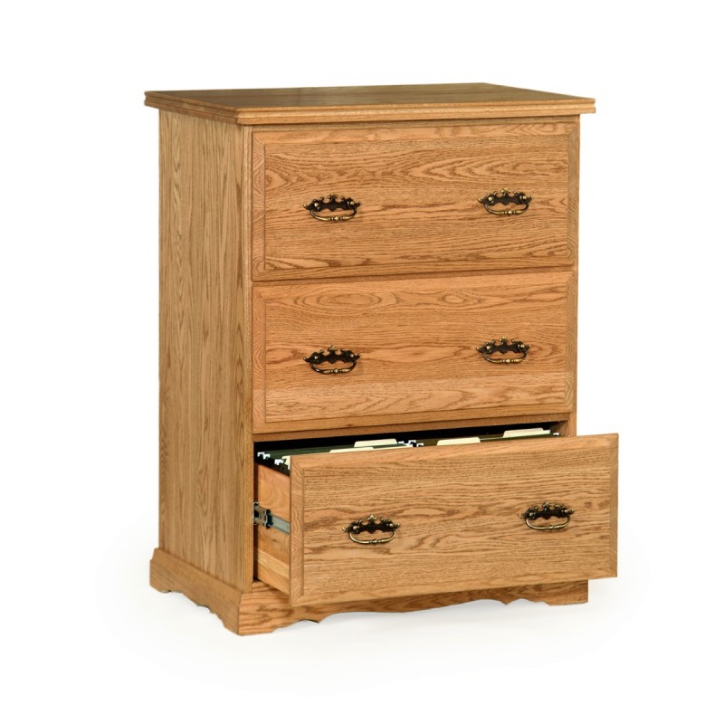 Traditional 3 Drawer Lateral File Cabinet Image