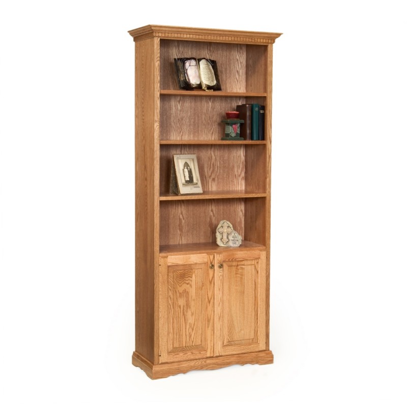 Traditional 78" Bookcase With Doors Image