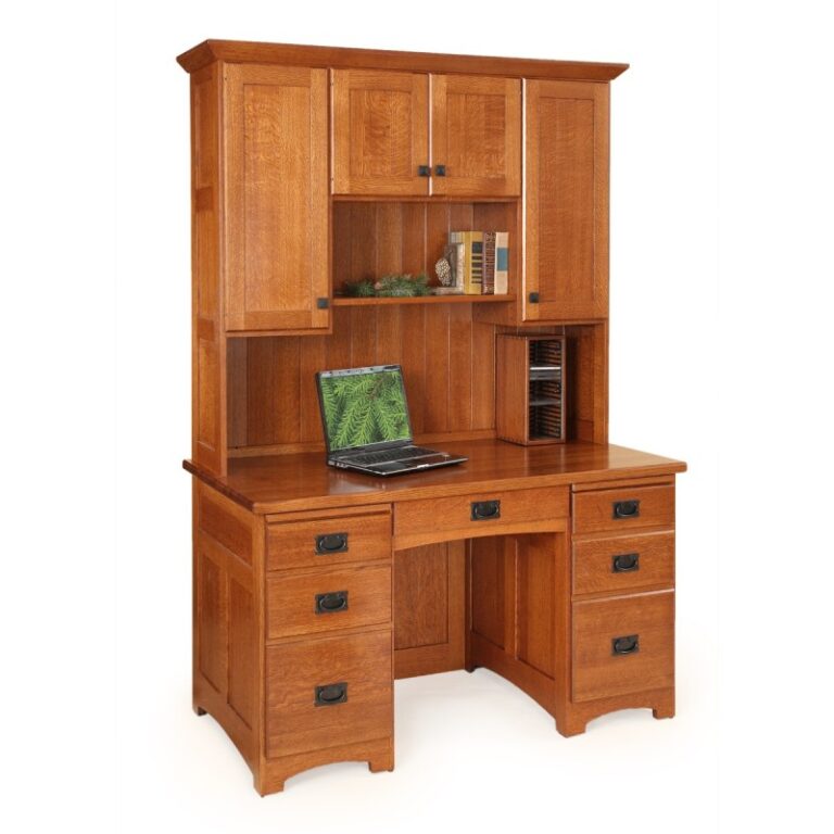 Mission 55" (MHP) Desk & Hutch