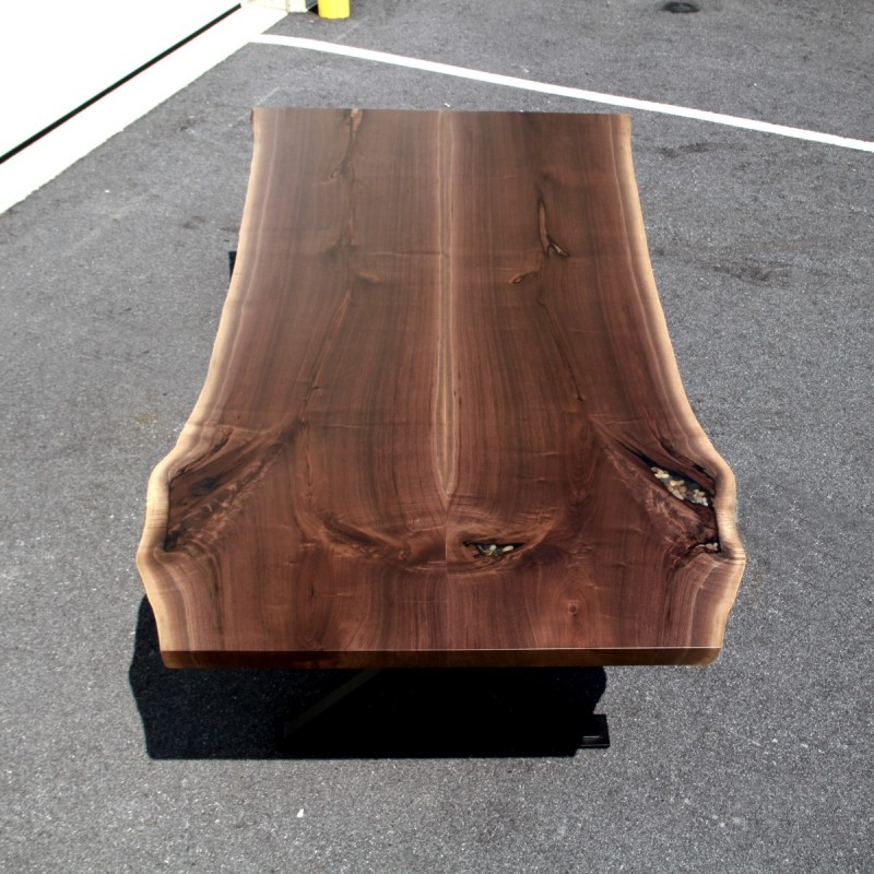 Walnut Bookmatched Live Edge Table Image