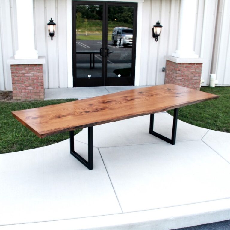 Pin Oak Live Edge Conference Table