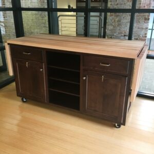 Custom Maple butcher block work station.