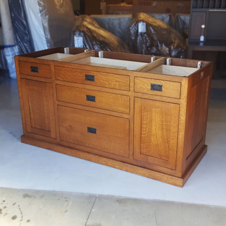 Custom QSWO Kitchen Island