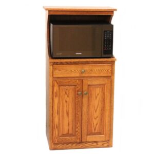 Microwave Stand with Hutch