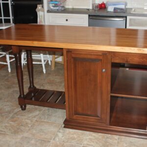 Custom 65" x 36" Maple Island