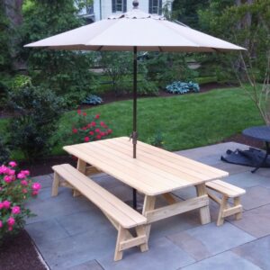 Custom 8' Pine Picnic Table