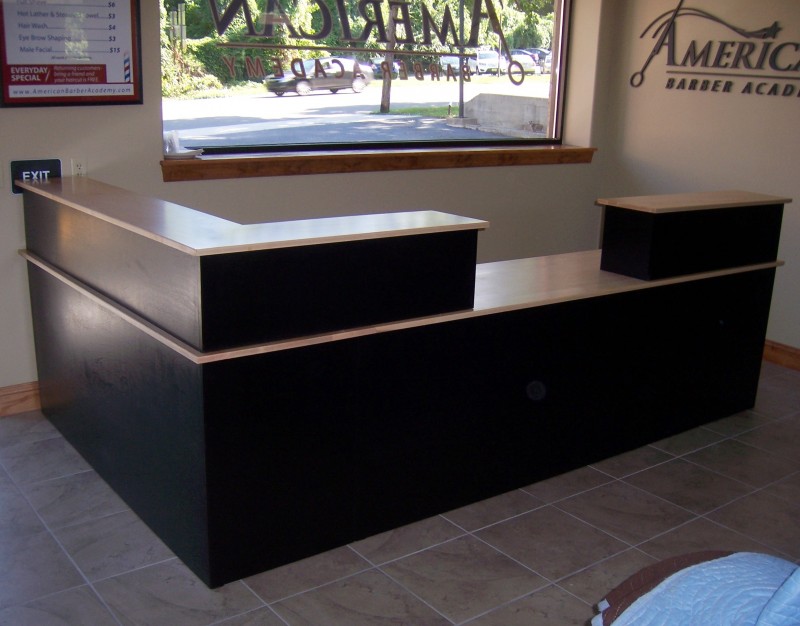 Custom Maple Reception Desk Image